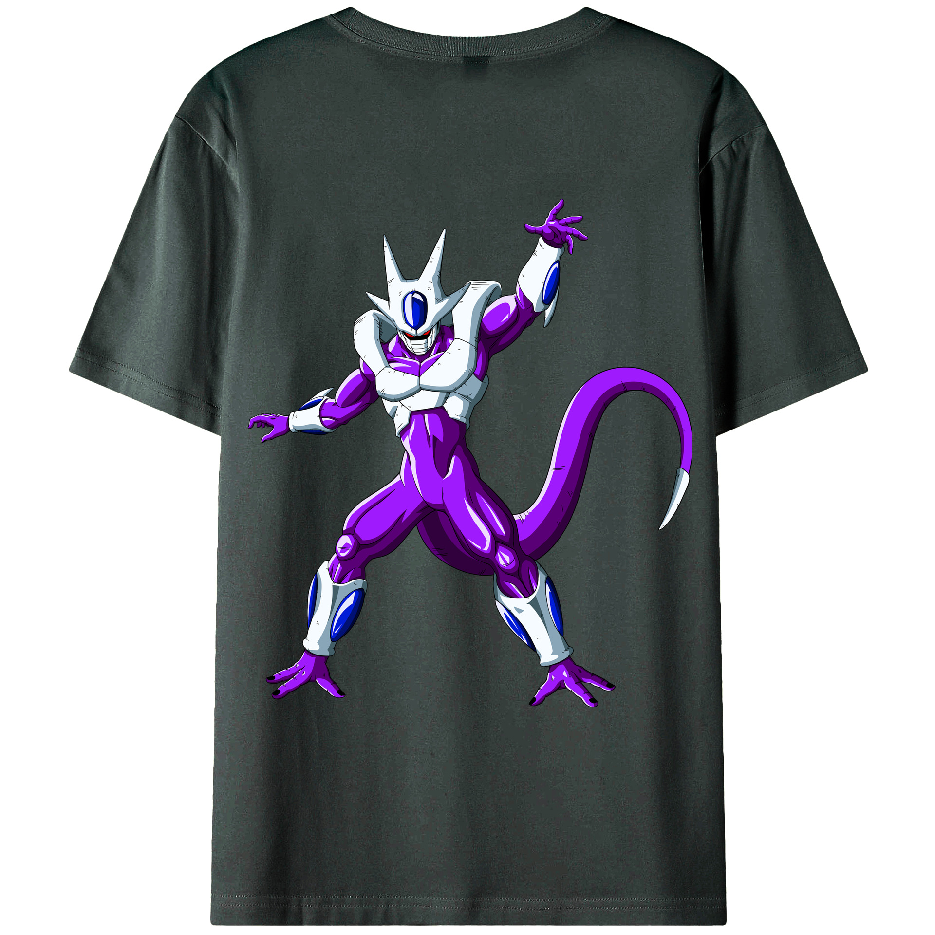 （画像用） ドラゴンボール クウラ DRAGON BALL Cooler Coora 綿100％ メンズ半袖Tシャツ（バックプリント） 通気性